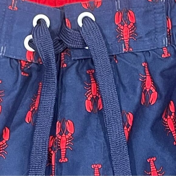 Beverly Hills Polo Club Men's Blue and Red Lobster Swim Trunks - Picture 3 of 10